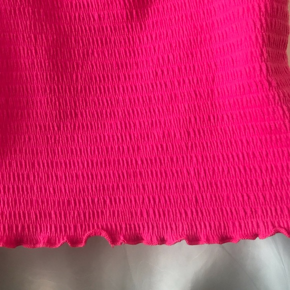 New Paper Crane Smocked Merrow Edge Tank Top Colour Pink Size Medium - Picture 4 of 13